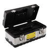 Heavy Duty 17” Stainless Steel Tool Box Chest Storage Case & Removable Tray UK