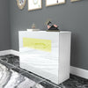 Cabinet Cupboard sideboard TV Unit Matt Body and High Gloss Doors + LED Light