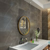 Gold Round Wall Mirror Bathroom Frame Mirror Iron Wall Mounted Mirror 50CM