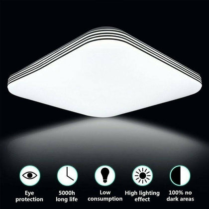 18W LED Ceiling Light Lamp Square Panel Down Lights Living Room Bedroom Kitchen