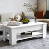 Adjustable Wooden Coffee Table With Storage Lift Top Up Drawer Shelf Living Room