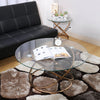 Modern S/Large Round Glass Coffee Table Sofa Side Table Corner End Table Chromed