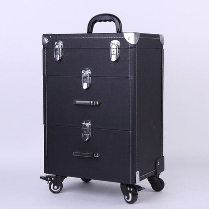 Professional Cosmetic Trolley Make-up Artist Organizer Box Tool Nails Storage