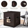 Cat Litter Box Enclosure Kitty Hidden Washroom Toilet Bedside Sleeping House
