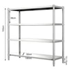 Stainless Steel Kitchen Shelf 4-5 Tier Commercial Shelving Unit Storage Rack