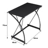 Computer Desk Black Office Home Portable Compact Workstation Study Laptop Table