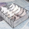 Set of 3 Underware Sock Bra Tie Drawer Divders Baby Clothes Organizer Box Grey