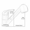 Pull Out Kitchen Mixer Sink Taps Single Lever Spray Head Chrome Mono Mixer Tap