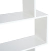 6-Tier Storage Shelf Modern S-Shape Design Stand Unit Storage Display White