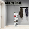 White Shoes Rack 8‑Layer Fish Bone Shoes Organizer Shelf Stand Home With Drawer