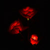 3 LED Solar Power Rose Flower Stake Lights Outdoor Garden Path Luminous Lamps
