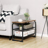 Industrial Shoe Bench Hallway Seat Storage Rack Shelf Organizer Rustic Metal