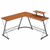 L-shaped Computer Desk Corner Table Workstation Home Office Study Furniture