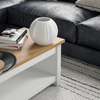 Coffee Table 1 Shelf Storage MDF Living Room Modern Furniture White