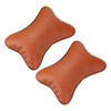 2PCS Bone Cotton Car Seat Headrest Restraint Cushion Pad Head Neck Rest Pillow