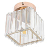 NEW Design Genuine Crystal Hallway Flush Ceiling Light Chandelier Free E14 Bulb