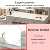 Modern Dressing Table Vanity Set Makeup Desk w/ Mirror & 5 Drawers 4 Shelves
