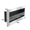 Fireplace 900/1200/1400mm Wide Bio Fireplace Inset Wall Hanging Biofire Glass
