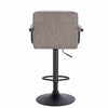2x Bar Stools Bar Chairs Breakfast Stools for Kitchen Leather Adjustable Swivel