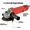 600W Electric Angle Grinder Cutting Grinding Sanding Power Tool 100mm Disc Cut