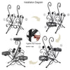 Metal Plant Stand Flower Rack Garden Planter Pot Holder Staircase Display Shelf