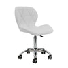 Cushioned Computer Desk Office Chair Chrome Legs Lift Swivel Small Adjustable