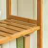 4 Tier Bamboo Storage Rack/Shelving Wire Shelf Kitchen/ Balcony/Office Unit 99cm