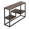 Industrial Console Table Shelf Hallway Hall Metal Wood Storage Dressing Table