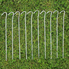 100 x Heavy Duty Galvanised Steel Tent Pegs Metal Camping Ground Sheet Anchor