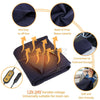 Large Car Electric Heated Blanket 12/24V Plush Cozy Van Travel Adjustable Heat