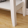 Modern White Console Table with 2 Drawers Hall Desk Shelf Storage Furniture