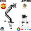 Allcam Gas Spring Desk Mount LCD Monitor Single Arms Stand w/ vesa bracket