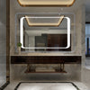 Backlit LED Illuminated Bathroom Mirror IP44 Demister Touch Free Sensor Design
