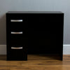 High Gloss 3 Drawer Dressing Table Black Makeup Computer Desk Furniture