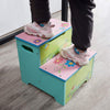 Kids Step Stool Wooden Step Stools Girls Boys Small Chair Kitchen Helper Ladder