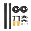 2pcs Wall Mounted Shelf Brackets Board Holder Support Storage Hanger Iron Hooks