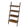 Ladder Shelf 4 Tier Leaning Storage Bookcase Display Unit