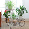 Industrial Bookshelf 6Tier Ladder Shelf Plant Display Rack Storage Shelving Unit