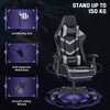 Ergonomic Gaming Chair Massage Office Computer Seat 2D Armrest Recliner Black