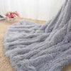 UK Faux Fur Fluffy Blanket Long Pile Soft Warm Sofa Bed Double Size Shaggy Cover