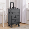 Large Makeup Trolley Train Case Beauty Cosmetic Vanity Case Box on Wheel Drawer
