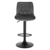 2/4/6 x Breakfast Bar Stools Bar Chairs for Kitchen with Velvet Swivel Gas