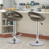 2X Rattan PU Bar Stools Breakfast Bar Chair Kitchen Stool Swivel Barstool