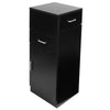 Modern Black Barber Cabinet Salon Station Beauty Spa Storage Cupboard Furniture