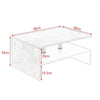 2-Tier Coffee Table Tea Table Sofa Side Table with Shelf Home Living Room Table