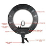 18" LED Ring Light Light Stand Kit Dimmable Photo Studio Selfie Phone Live