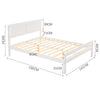 Modern Pine Wood Bed 4ft 4ft6 5ft Double King Size Bed Frame Bedstead Kid Adult