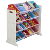Kids' Toy Storage Organizer with 16 Plastic Boxes Playroom Organizer Unit UK