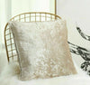 Plain Luxury Crushed Velvet Cushion Cover With Piped Edges All Sizes & Colours