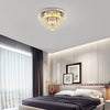 LED Ceiling Lamp Luxury Crystal Chandelier Remote Dimmable Living Room Kitchen